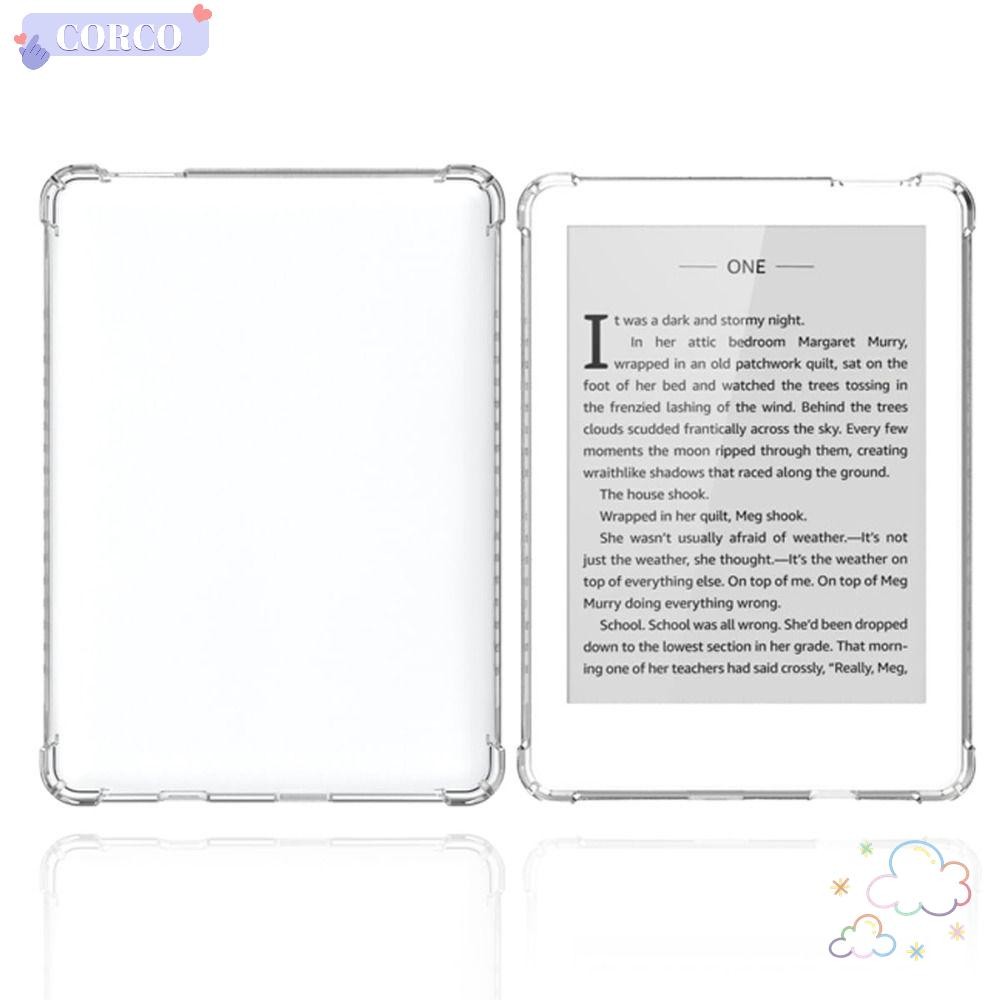 CORCO 6 นิ้ว E-Reader, ฝาครอบป้องกันถุงลมกันกระแทก, โปร่งใสป้องกันการล่มสลายทนต่อการสึกหรอด้านหลังสํ