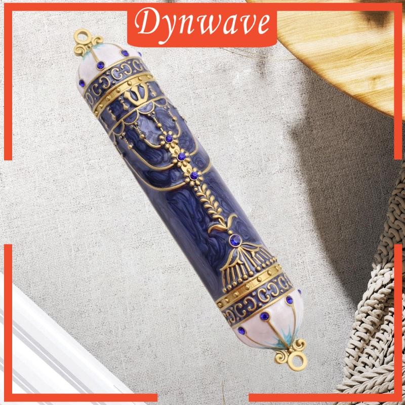 [Dynwave] Jewish Mezuzah Case Cover Judaica Gift Home Blessing Zinc Alloy Front Door Decor for Weddi
