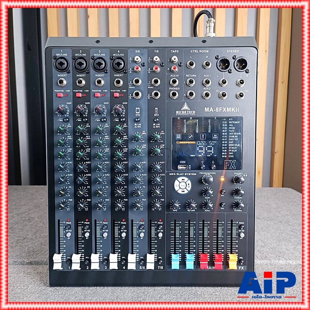MICROTECH MA-8FX MKII MIXER มิกเซอร์ 8 ช่อง MIXER MICRO TECH MA8FX มิกเซอร์ ไมโครเทค MA 8FX เอไอ-ไพศ
