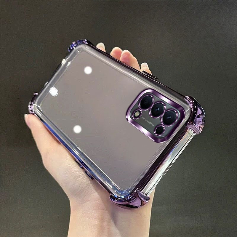 ชุบกันชนซิลิโคนกรณีเลนส์ฟิล์มปกป้องสําหรับ OPOO Reno 4 5 6 Pro 5K กันกระแทก Soft TPU ใสฝาครอบโทรศัพท