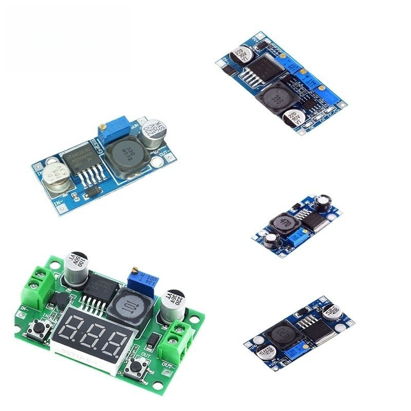 DC-DC HVS LM2596 LED CC/CV LM2596S อินพุต 4V-35V เอาต์พุต 1.23V-30V dc-dc Step-down Power Supply Reg
