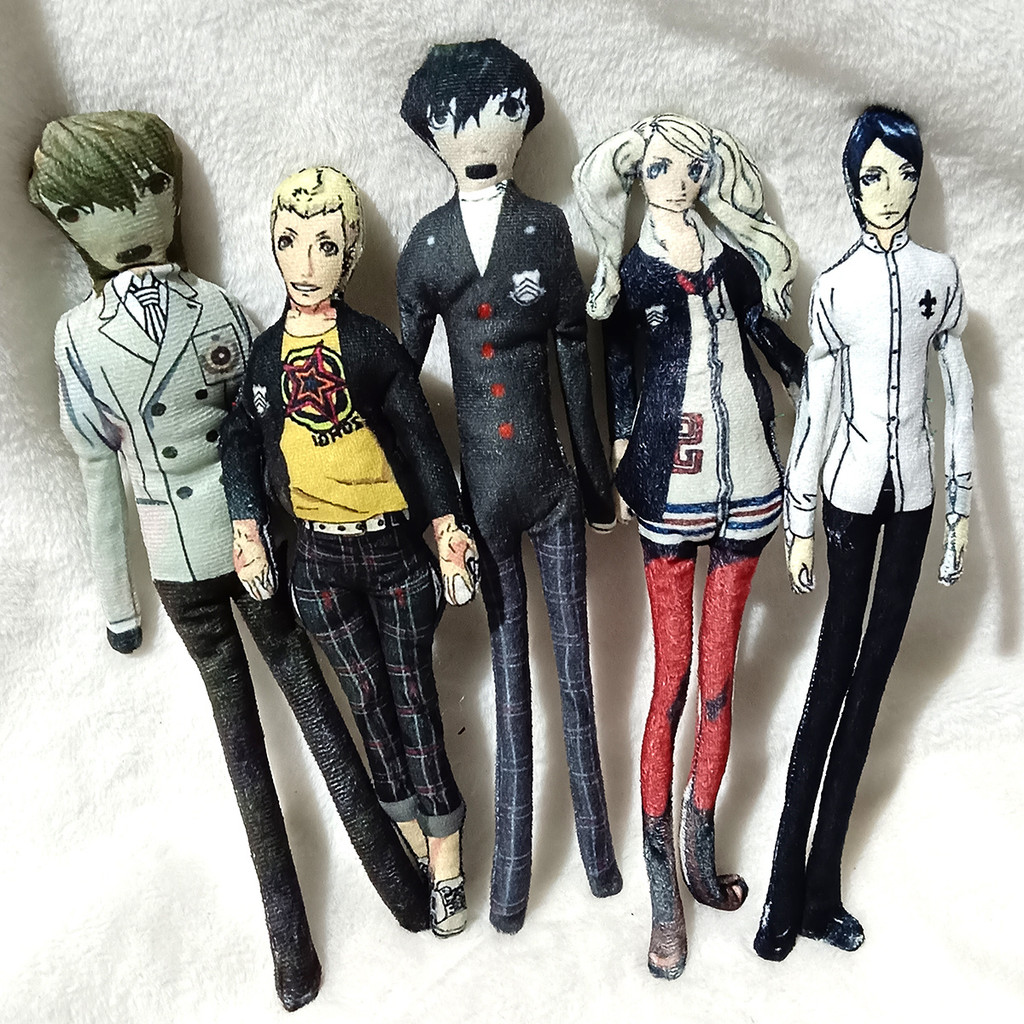 【พร้อมส่ง】persona ตุ๊กตา figure doll การ์ตูนอนิเมะ 2D 4/5 Yuuki Makoto Joker ตุ๊กตาของขวัญขยับมือและ