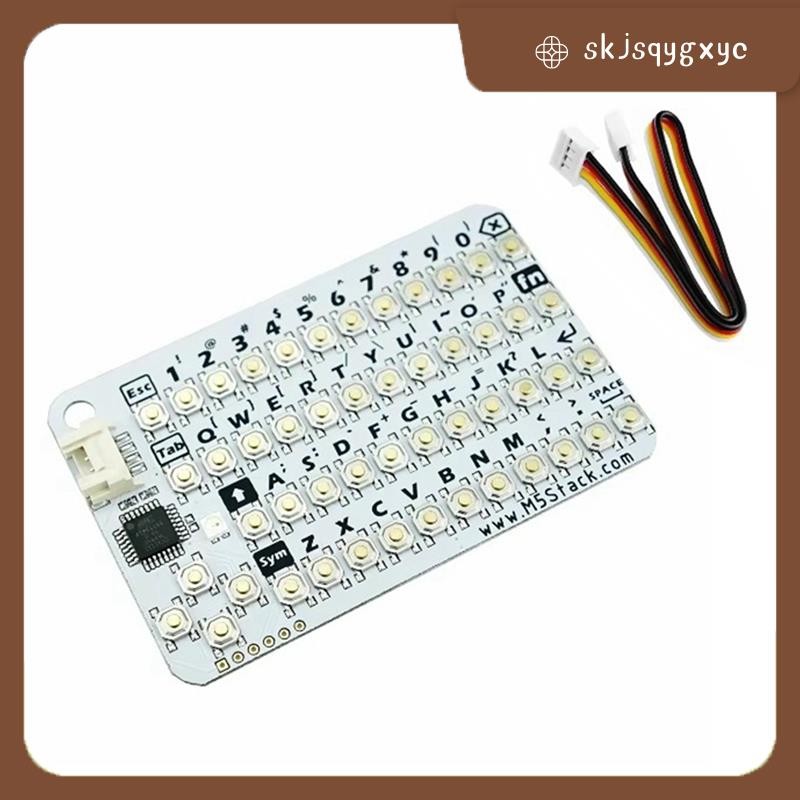 skjsqygxycCardKB V1.1 Mini 50-Key QWERTY Keyboard Unit with ATMega8A MCU, I2C, RGB LED, โปรแกรมสําหร