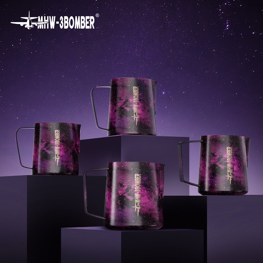 MHW-3BOMBER Limited Purple Galaxy 3.0/5.0 Milk Frothing Pitcher Latte Art Jug