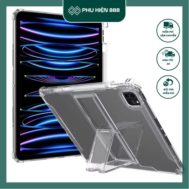 เคสกันกระแทกสําหรับ iPad Pro M4 11 นิ้ว / Air M2 13 นิ้ว / Air M2 11 นิ้ว 2024 พร้อมขาตั้งและถาดปากก