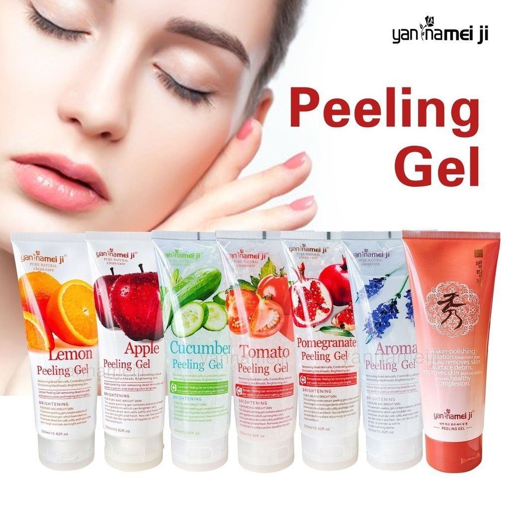 Cross-Border Exfoliating Gel Apple Cucumber Facial Body Scrub Cream Brightening Moisturizing Mild Ex