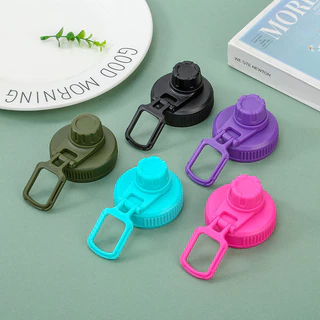 ถ้วยฝาสําหรับแก้วน้ําขวดฝาครอบจับ Aquaflask ฝาปิด Tumbler อุปกรณ์เสริม 12oz-64oz สี PP พลาสติกกีฬาแบบพกพาขวดฝาปิด