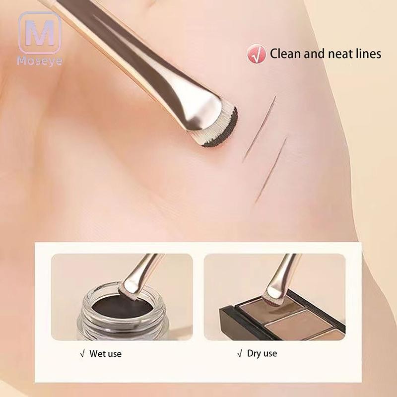 Tianyuanfff อัพเกรดใบมีดอายไลเนอร์แปรง Ultra Thin Fine Angle แบนคิ้วแปรง Liner Brow Place แปรงแต่งหน