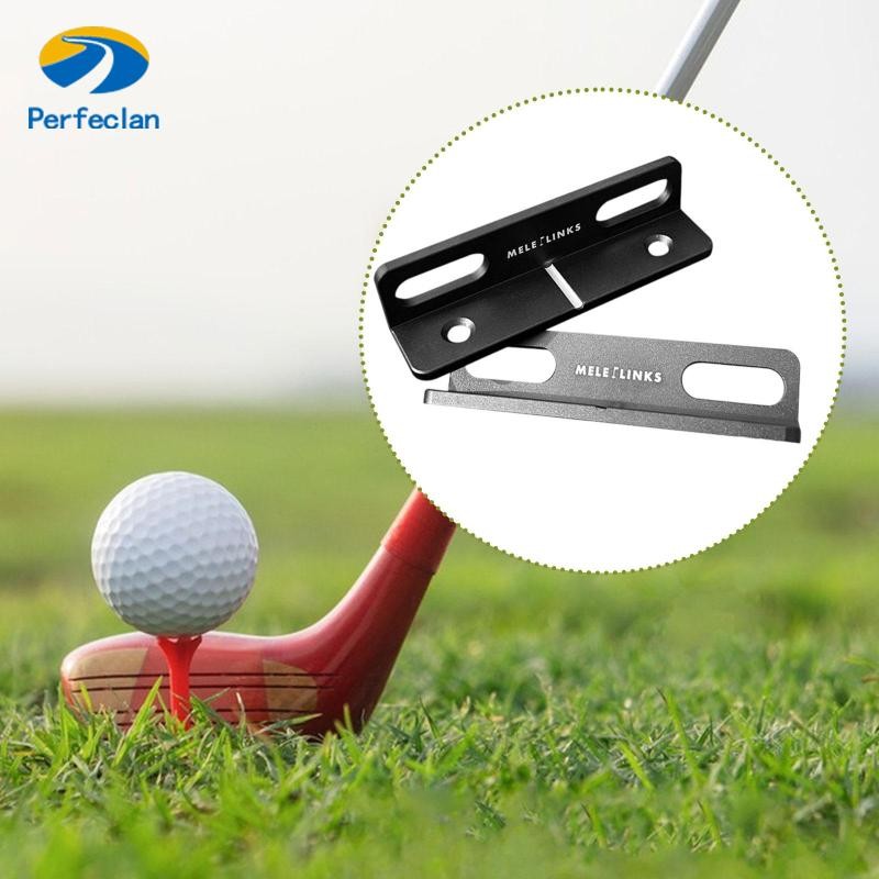 Perfeclan Golf Putting Aid Putt Practice สําหรับความแม่นยํา Alignment Aid อลูมิเนียมอัลลอยด์อุปกรณ์การฝึกอบรม Putting อุปกรณ์พร้อมกล่องเก็บ
