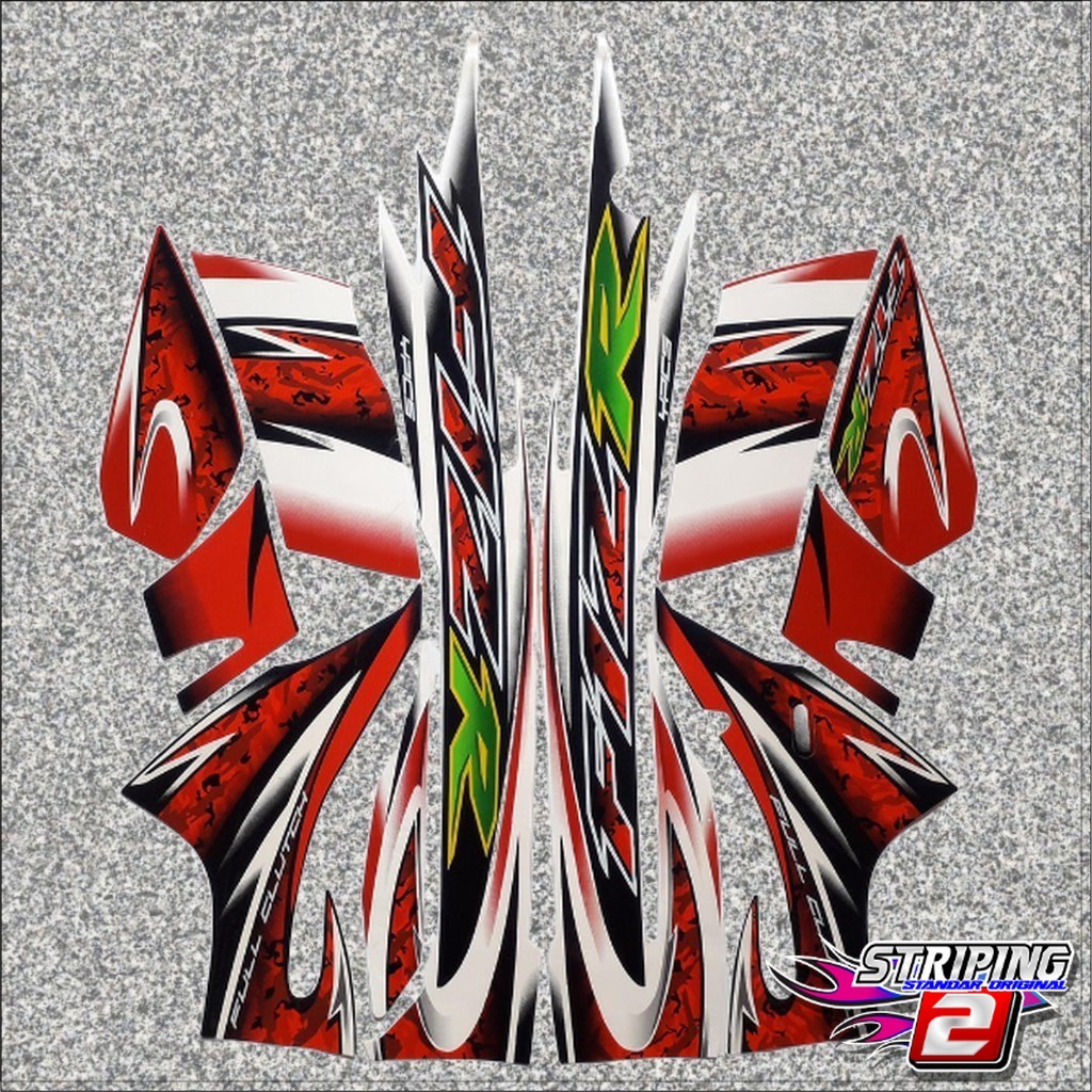 MERAH Standard Striping Yamaha F1zr Fiz R F1 Zr 2004 2005 สีแดงสีดําคุณภาพรถจักรยานยนต์ Body List