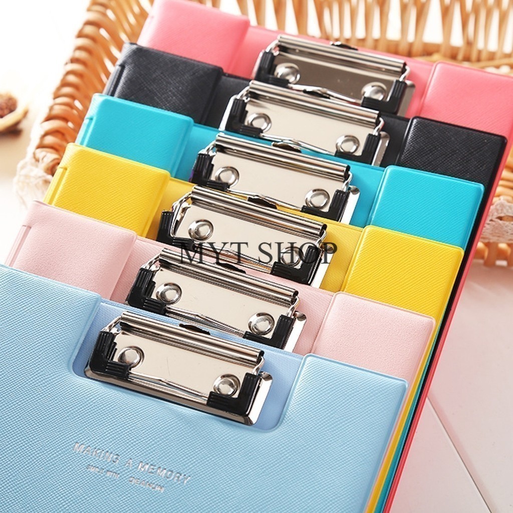 คลิปบอร์ดA4 แฟ้มหนีบกระดาษ อุปกรณ์สำนักงาน แฟ้มเอกสาร ใช้สำหรับรองเขียน พร้อมส่งในไทย