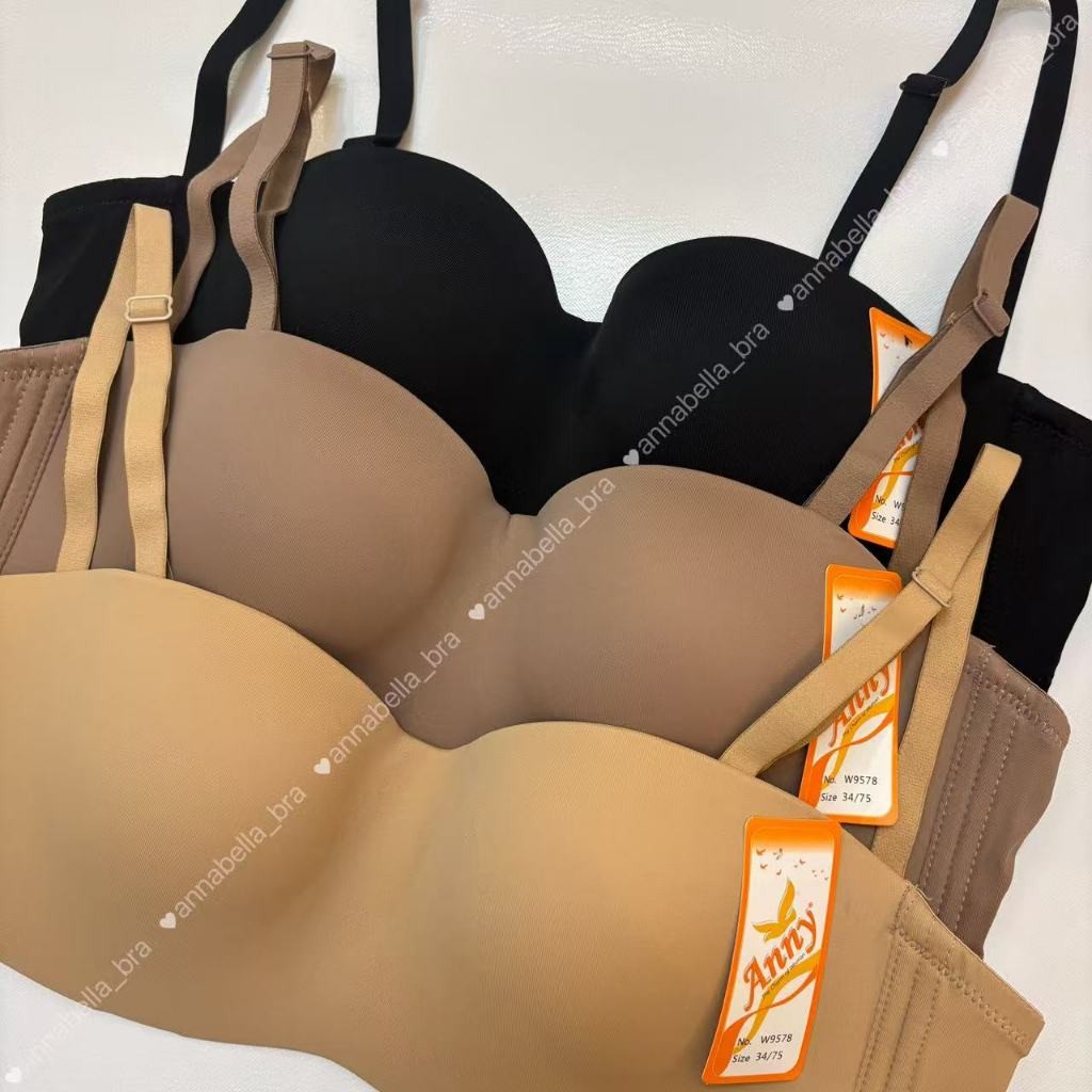 Anny รุ่นW9578 34-42คัพ C บราเกาะอก มีโครง ฟองน้ำบาง