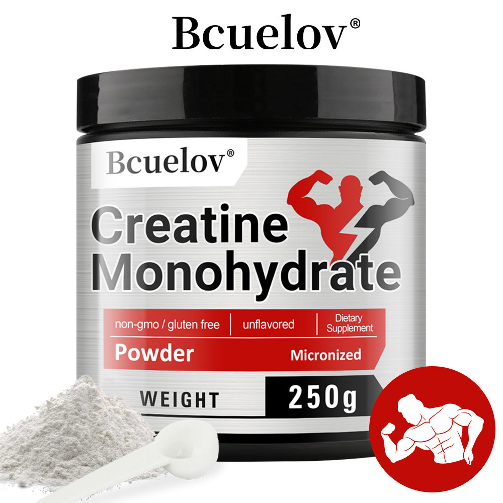 Bcuelov Creatine Monohydrate Powder - Creatine Powder สําหรับผู้ชายและผู้หญิงเพื่อเพิ่มประสิทธิภาพด้