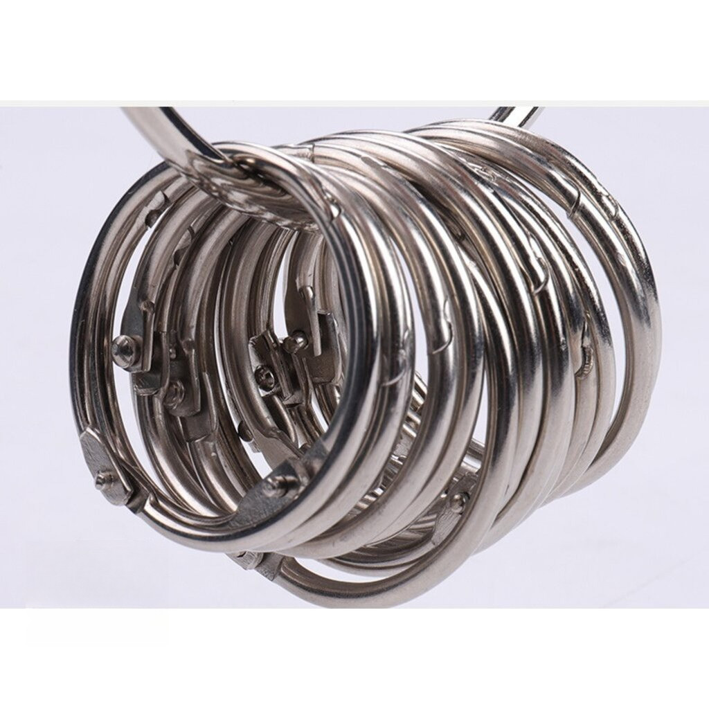 มีครบทุกขนาด 14มม.-50มม. อะไหล่พวงกุญแจ ห่วงอ้า ห่วงร้อยเอกสาร Book ring Card ring ราคาต่อห่อ - รูปที่ 2