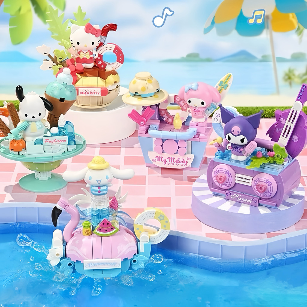 Keeppley Sanrio Summer Party Series บล็อกตัวต่อ