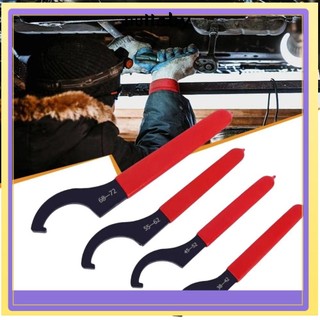 NULLABY ตะขอประแจ Spanner, 45-48HRC สําหรับรอบ Nut C ประแจเครื่องมือ, สีดํา Oxidized Anti Slip Handle ประเภท 38-42 มม./45-52 มม./55-62 มม./68-72 มม.เครื่องมือ