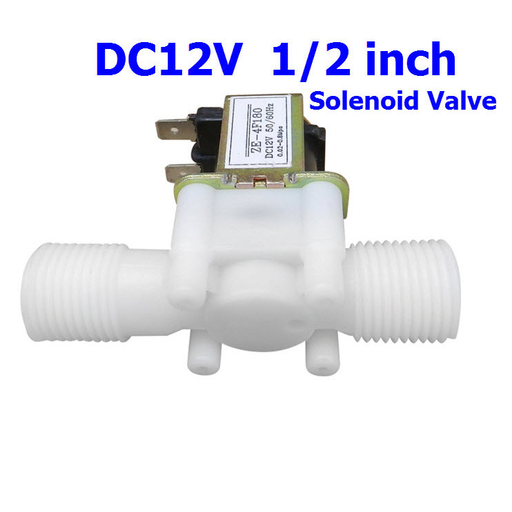 12V DC 1/2" Solenoid Valve For Water Air Normally Closed (NC)