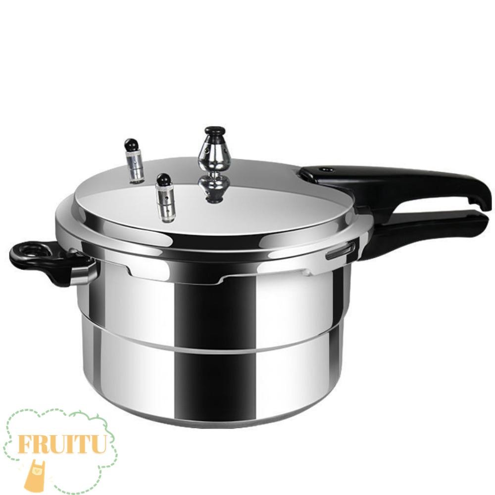 FRUITU หม้อความดัน,พร้อมถาดนึ่ง 3-13L ความจุเตาแก๊สหม้อหุงข้าว,อลูมิเนียมคุณภาพสูงหลักฐานครัวทําอาหารหม้อบ้านอาหาร Cook