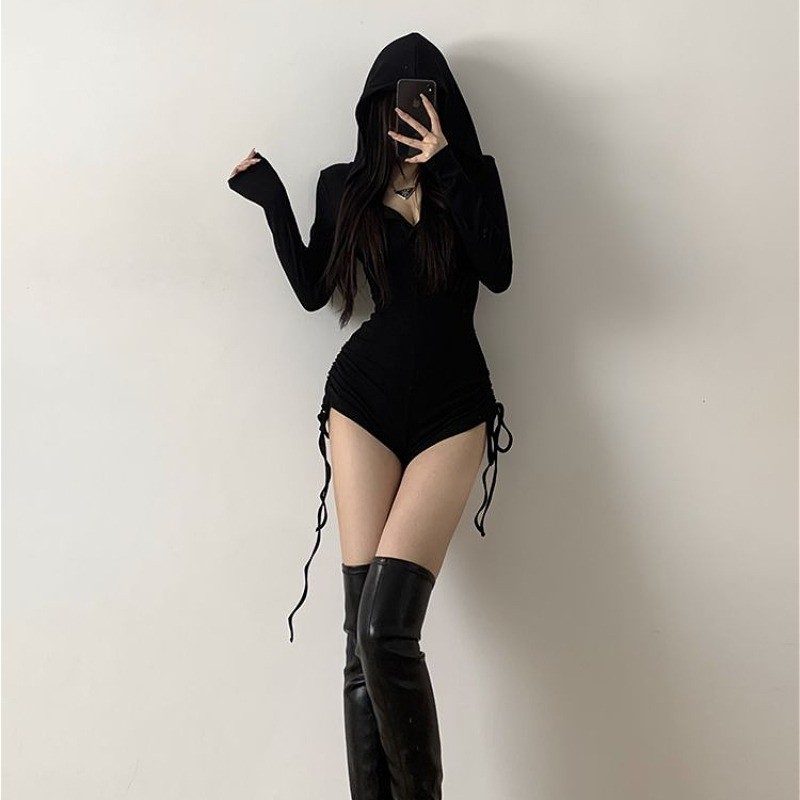 อเมริกันเอวสูงบอดี้สูทผู้หญิงแขนยาว ชุดจั๊มสูท穿着舒适紧身女士高腰美国身体套装长袖连体衣 - รูปที่ 3