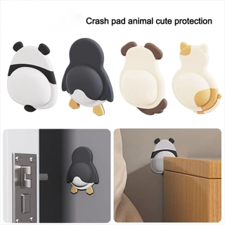 SHAR 1/2/4 ชิ้นกันชนประตู, กันกระแทกยางนุ่ม Anti Collision Pads, Anti-slip Mute Design Self กาว Handle กันชน Home