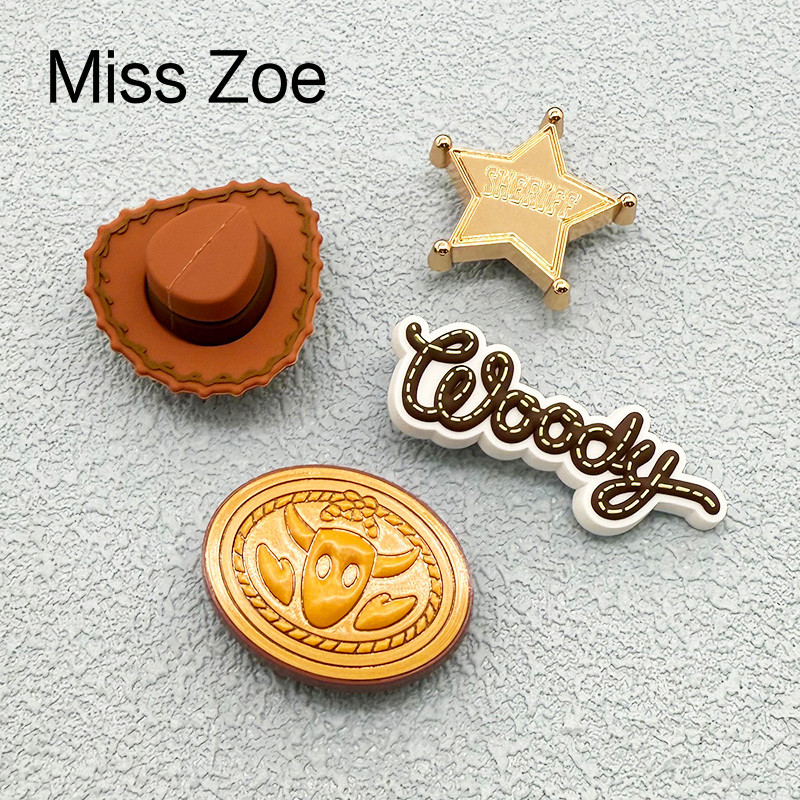 Miss Zoe Metal Jibtz Toy Story Shoe Buckle Cartoon Hole Shoe Accessories