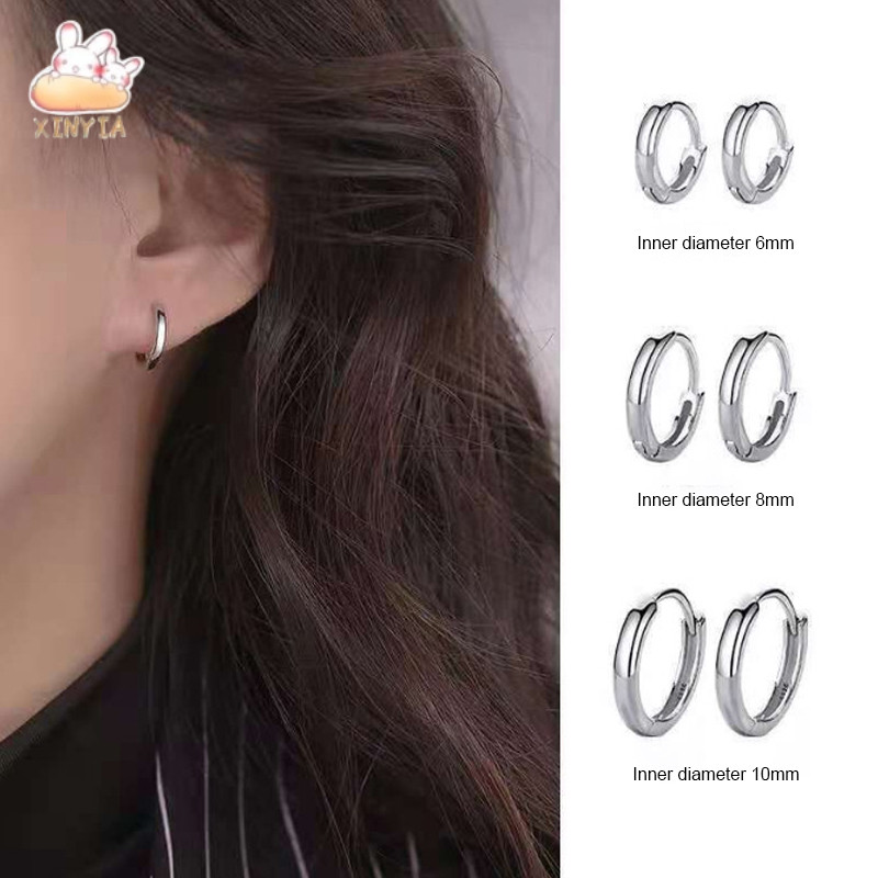 ต่างหูเรขาคณิตเรียบง่าย Niche High-end Smooth Face Women.xinyia.th