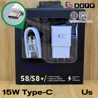 ที่ชาร์จ 15W Type-C BDFPS สำหรับ Samsung A02 ซัมซุง ชาร์จด่วนรวดเร็ว สายชาร์จ 3A 1/2m หัวชาร์จ Usb-A US
