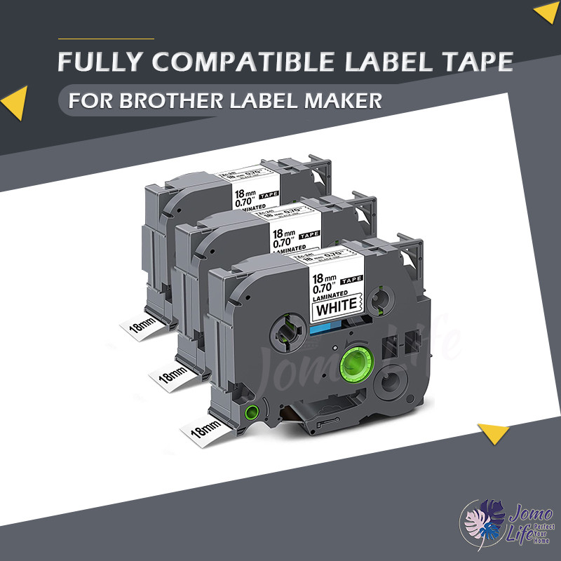 ใช้งานร่วมกับ Brother ป้ายเทป 18 มม.P Touch PTD400 1400 PTD600 PTD400AD ป้าย Makers TZe 241 TZe 641 