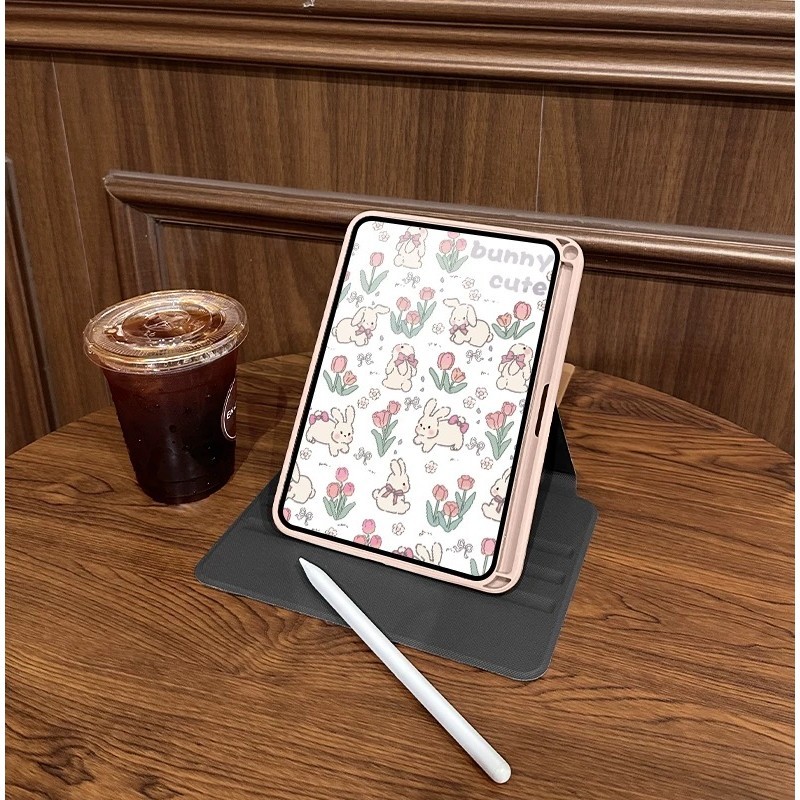 SAMSUNG กรณีแท็บเล็ตสําหรับSamsung Galaxy Tab S6 lite 10.4 นิ้วTab A7 lite S7plus/S8plus S9 FE + S10ULTRA Tab A9 Plus S9plus/s10plus 12.4 นิ้วฝาครอบแท็บเล็ตหมุนได้พร้อมช่องเสียบปากกา - รูปที่ 5