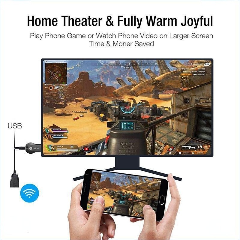 ของแท้ HDTV Anycast M9 plus wifi Display HDML อุปกรณ์ร่วมหน้าจอไร้สาย ต่อมือถือไปทีวี รองรับ Android - รูปที่ 7