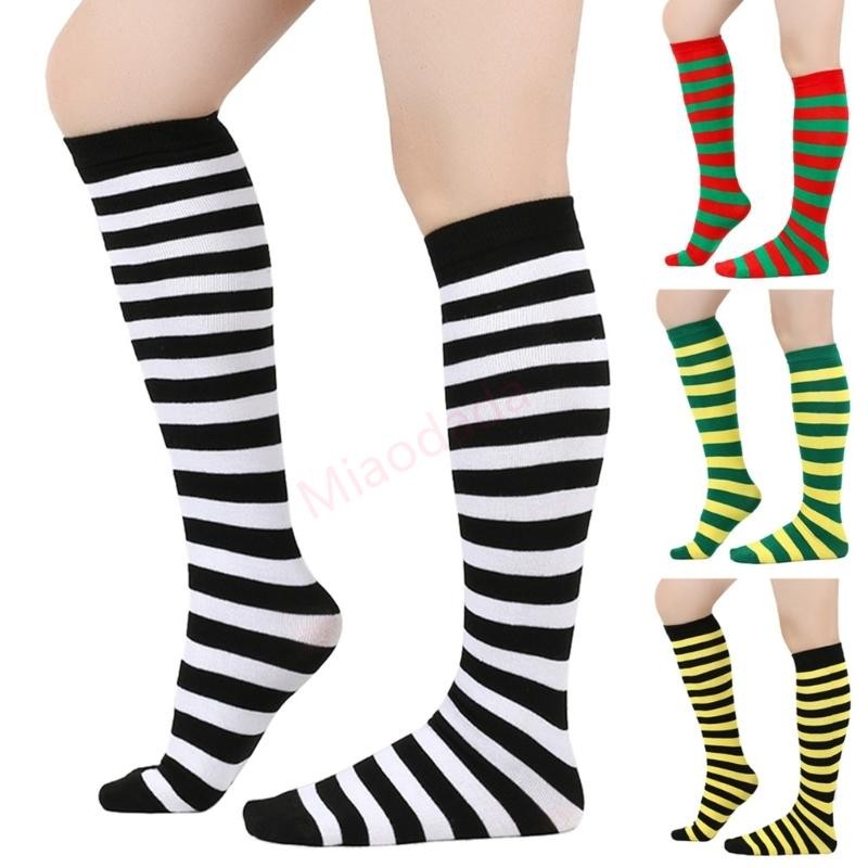 MDD ถุงเท้ายาวถึงเข่าสตรีแฟชั่นลายคอสเพลย์