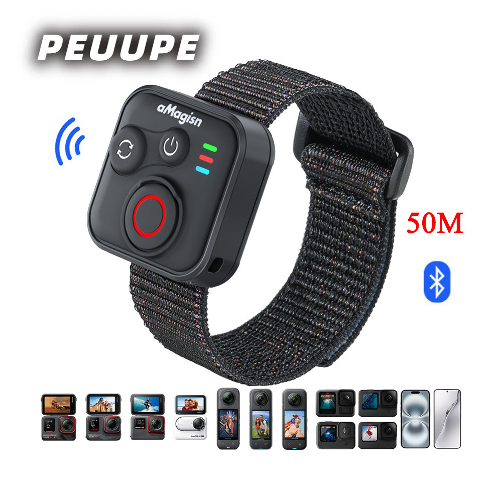 รีโมทคอนโทรลบลูทูธเหมาะสําหรับ lnsta360/GoPro Start/Stop สมาร์ทรีโมทคอนโทรล X5/4/AcePro2/GOPR13/12 บ