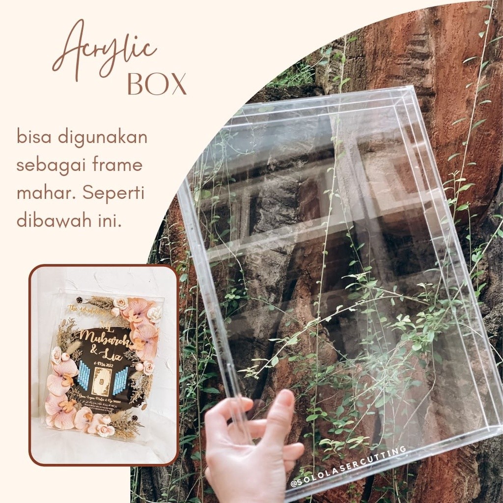 15X20 20x20 20x25 20X30 FULL ACRYLIC BOX FRAME PICTURE / DOWARD FRAME ของขวัญกรอบยืดหยุ่นยืดหยุ่นยืด