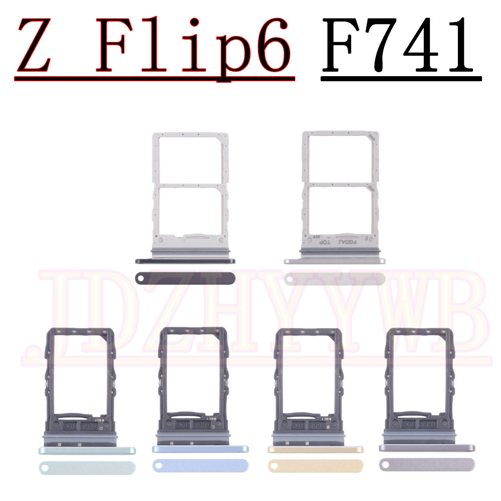 สําหรับ Samsung Galaxy Z Flip6 F741B F741U F741N F741W ซิมการ์ด Reader ผู้ถือ Dual ชิปเดี่ยวถาดผู้ถื