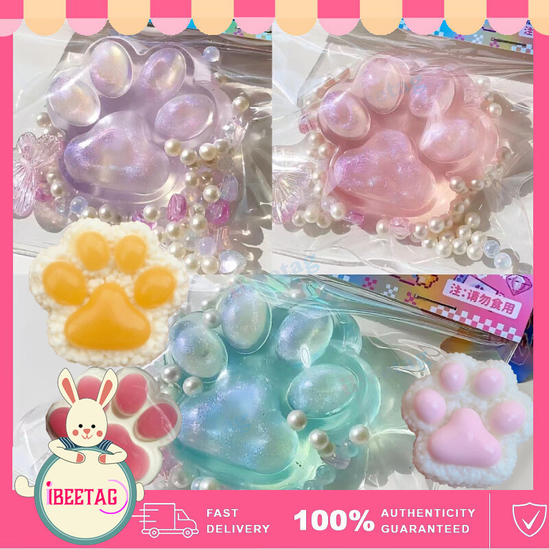แมวน่ารัก Paw Squishy ของเล่นความเครียด-Relief ของเล่นบีบของเล่นอาหาร Decompress Fidget ของเล่นแมว Plush Paw ช้า Rebound ของเล่นของขวัญวันเกิด