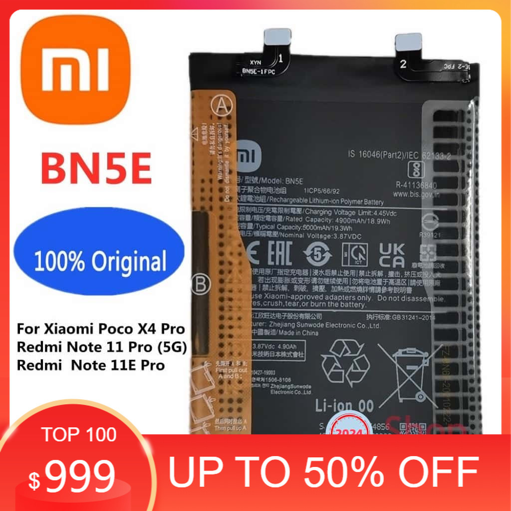 แบตเตอรี่ Xiaomi Redmi Note 11 Pro 4G POCO X4 Pro 4G Battery Xiaomi Redmi Note 11 Pro 4G POCO X4 Pro
