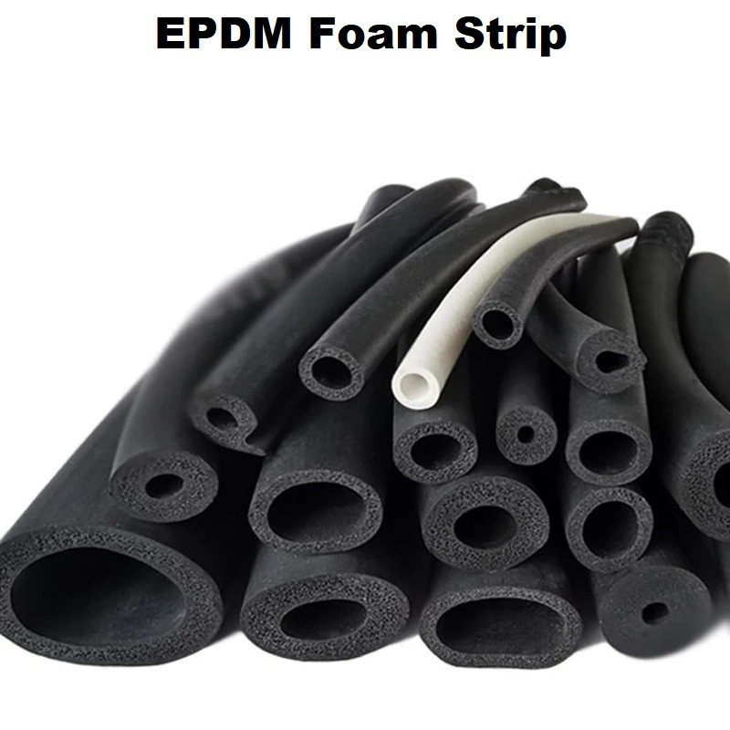 *Hollow O Type EPDM Foaming Strip EPDM Foaming Tube ใส่ EPDM Rubber Foaming Hollow Strip EPDM Foamin