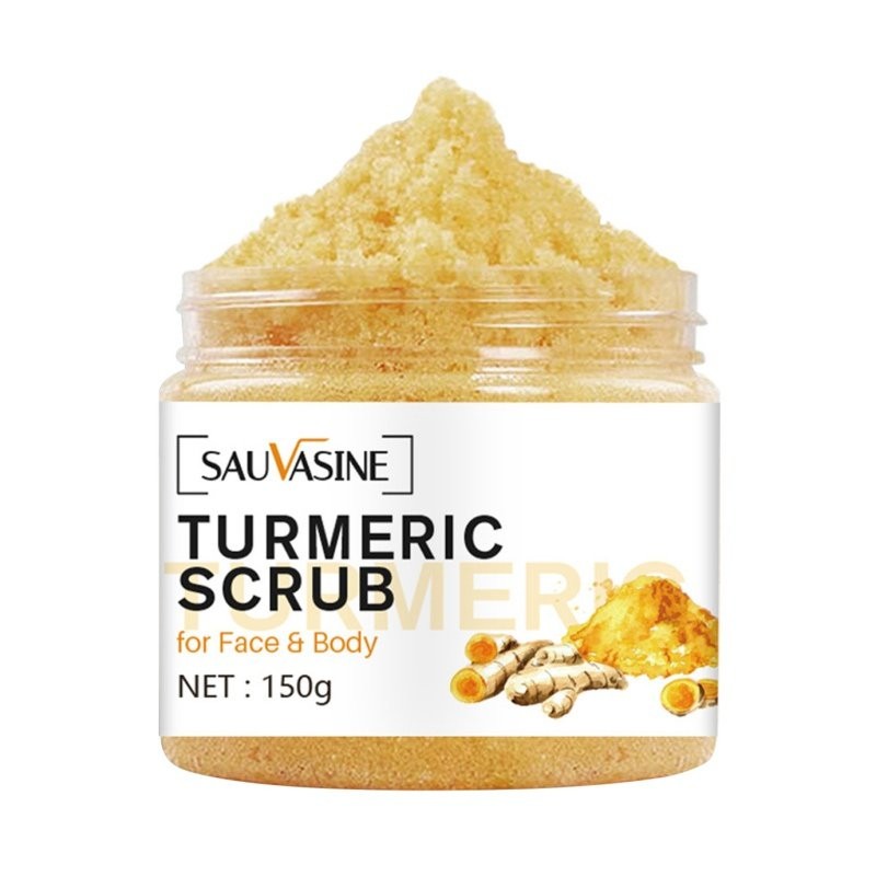 Turmeric Face Body Scrub Exfoliating Deep Cleansing Moisturizing Scrub 150g