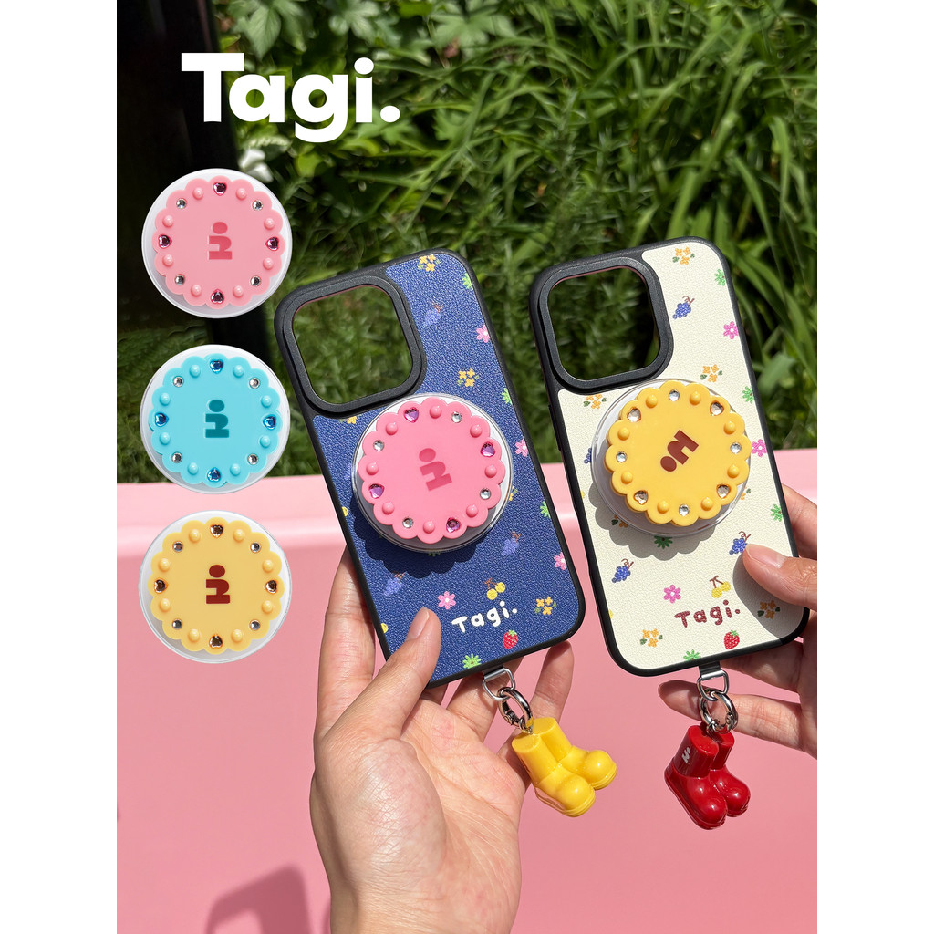 Tagi. Imagine Biscuit Rotating Magnetic Phone Bracket Grip ขาตั้งแม่เหล็กคุ๊กกี้หมุนได้