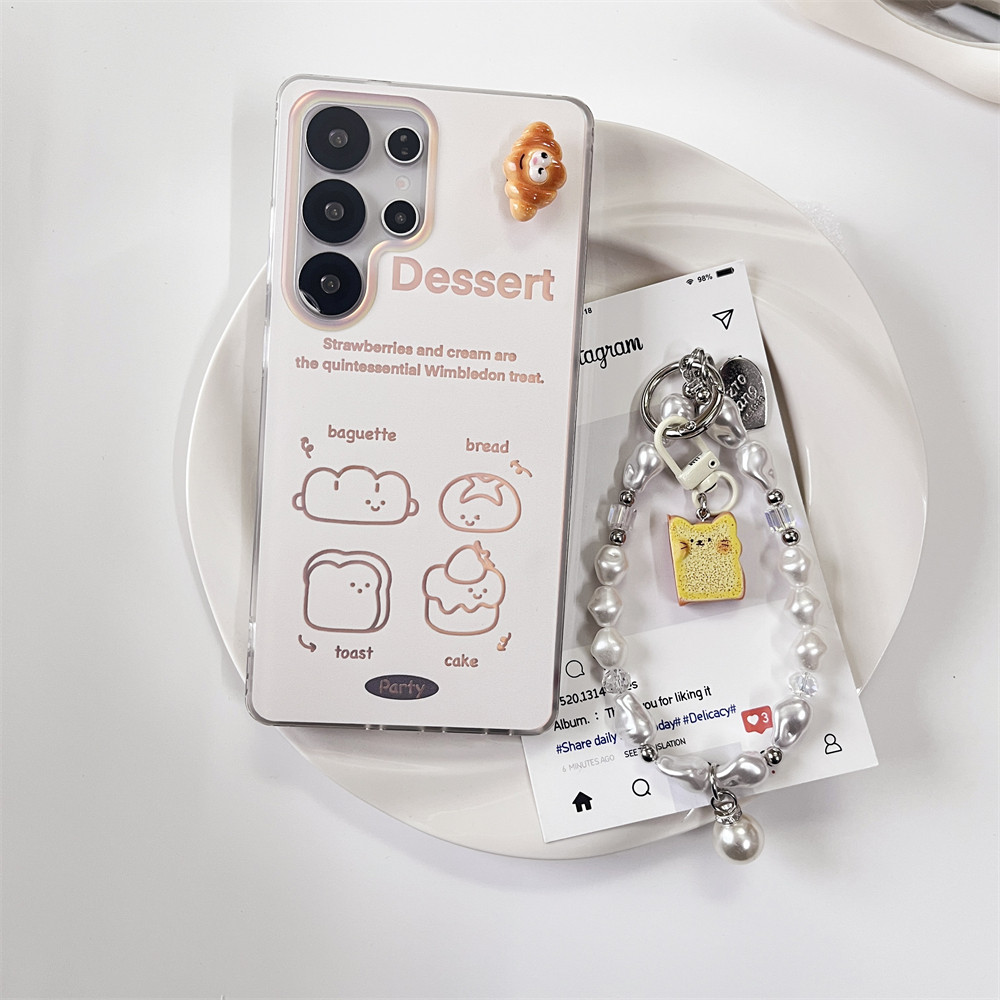 SamsungS25 Edge S22 S23 S24 FE Plus Ultra Full Encirclement จี้กรณีขนมหวานรวมทุกอย่างป้องกันกรณีสําห