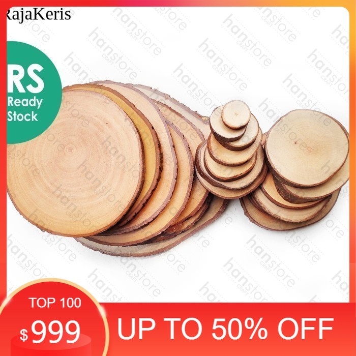 JT-1010 RS WOODSLICE PLAIN D. 14/15/16 CM WOOD SLICE / WOOD LOG FNX3 BF8