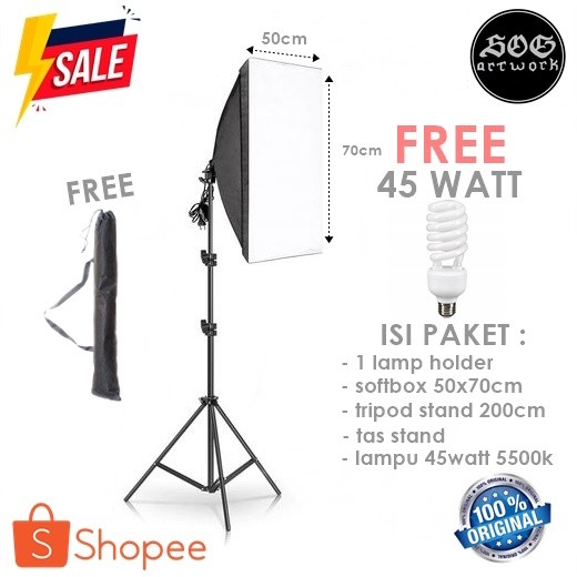 Photo Studio Lighting Package Softbox Light Stand 45watt youtube