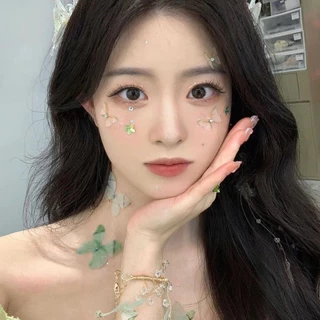 น้ําแข็งโปร่งใสออโรร่าผีเสื้อTulleประสิทธิภาพกาวในตัวเด็กStage Face Superกระพริบแต่งหน้า3Dเพชรตกแต่ง