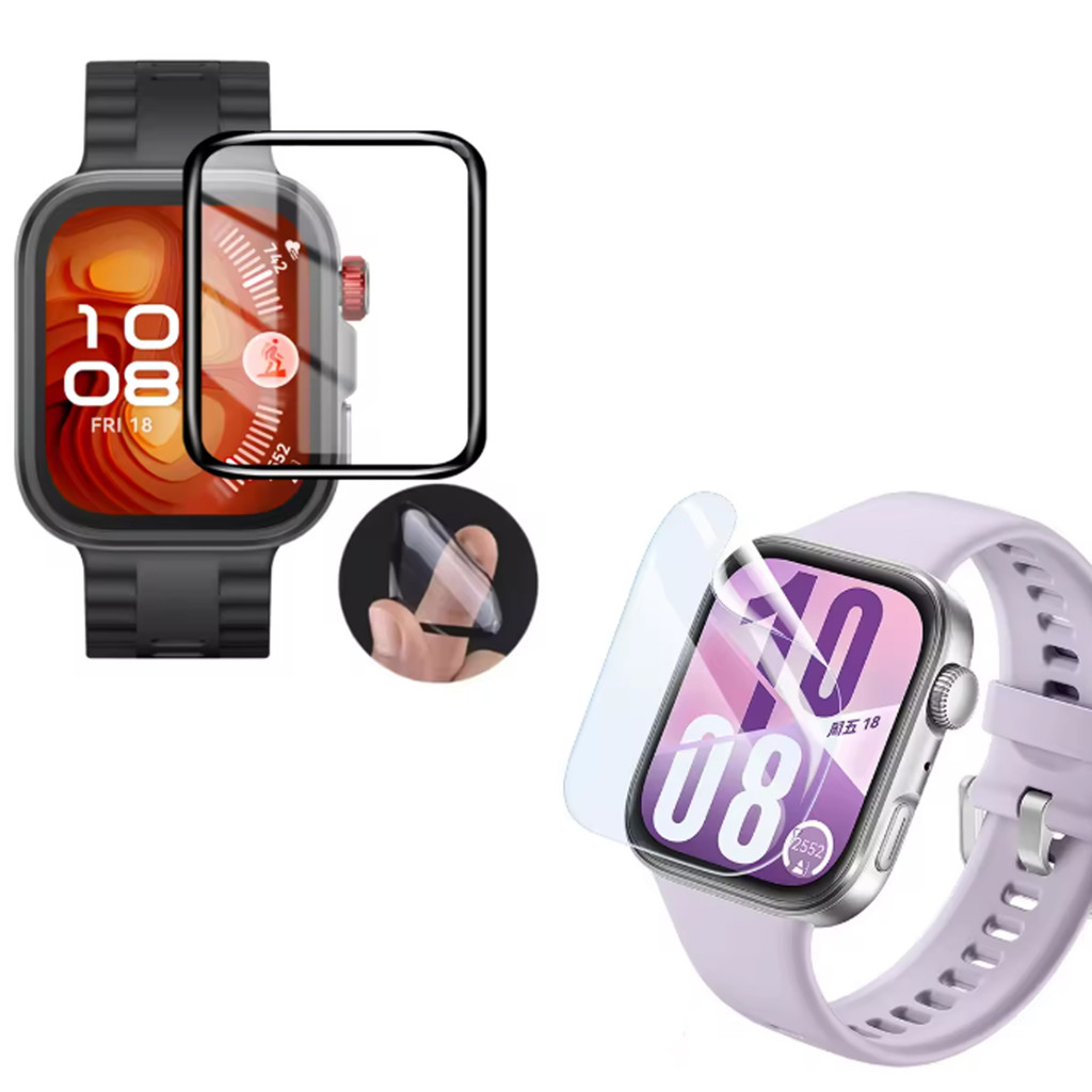 กระจกนิรภัยป้องกันฟิล์ม Full edge สําหรับ Huawei Watch Fit 4 Fit4 pro Anti-Scratch ป้องกันหน้าจอ