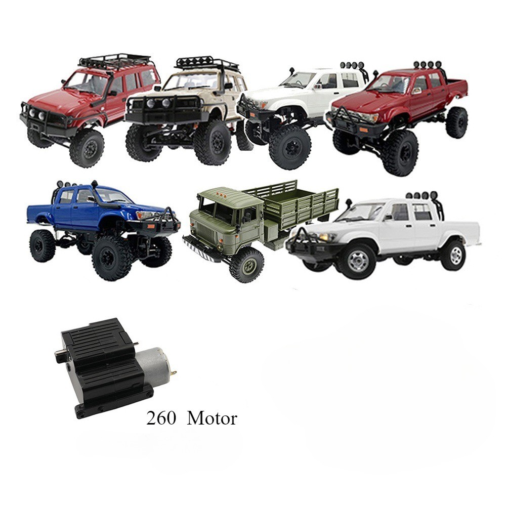 WPL B14 B24 C64-1 C54 C54-1 D62 D62-1 D64 D64-1 260 มอเตอร์เกียร์เครื่องยนต์ RC รถอะไหล่อัพเกรดอุปกร