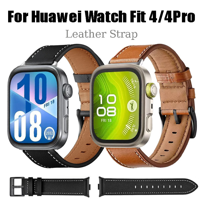 สายหนังสําหรับ Huawei Watch Fit 4 Smartwatch สําหรับ Huawei Watch Fit 4 Pro อุปกรณ์เสริมแถบทดแทน