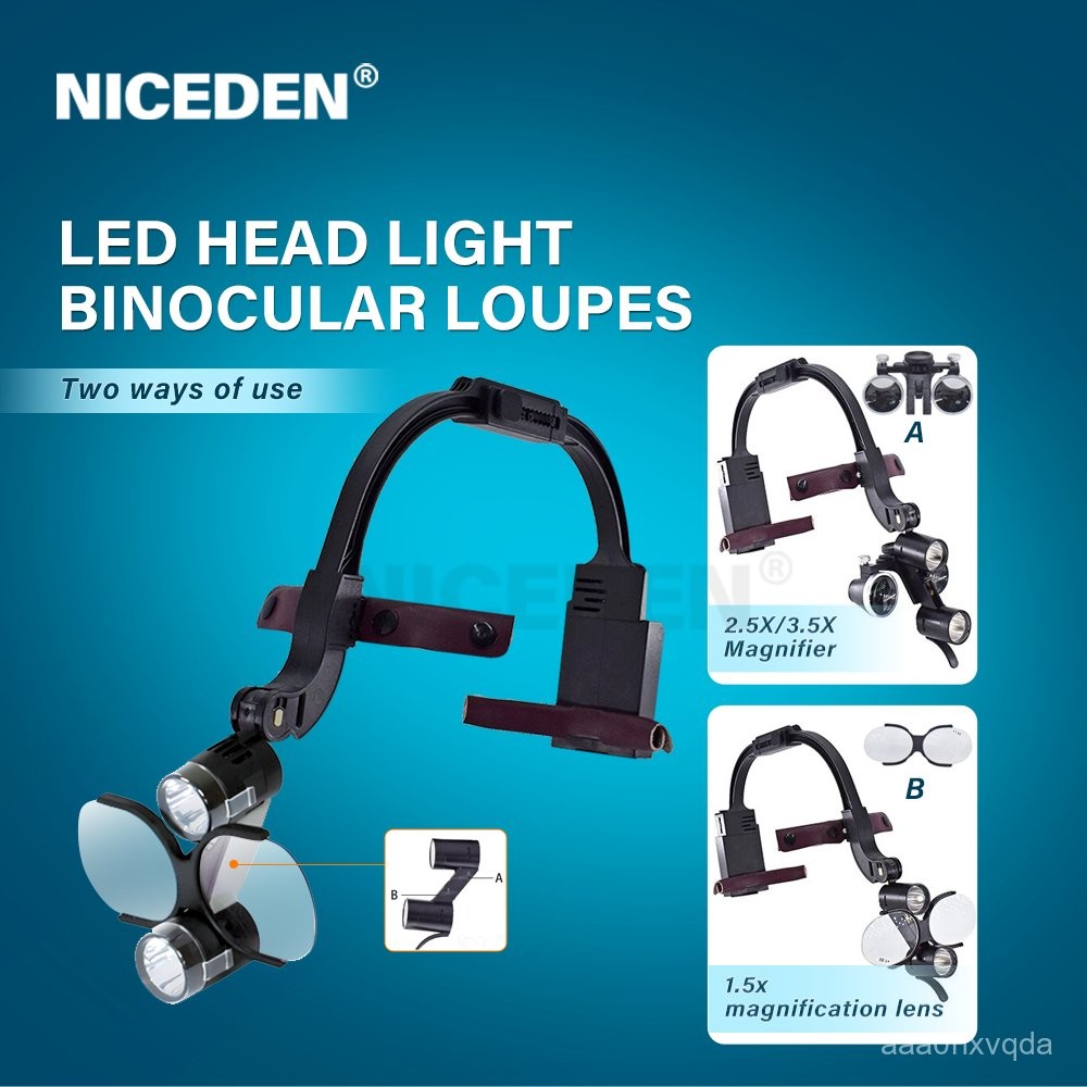 NICEDEN  Dental Loupes Headlight Dental Equipment/Magnifying glasses dental and surgical loupes