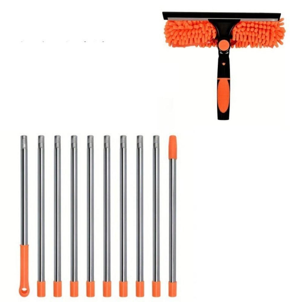 BO ไม้กวาดทําความสะอาดหน้าต่าง ปัดฝุ่นทําความสะอาด 2 In 1 Washing Ceiling Duster, Multi-Function Long Duster Dust Remover Extension Pole ที่ปัดน้ําฝนหน้าต่างในครัวเรือน ราคา ถูกที่สุด ดีลบีเคเค แกลเลอรีภาพที่ 4