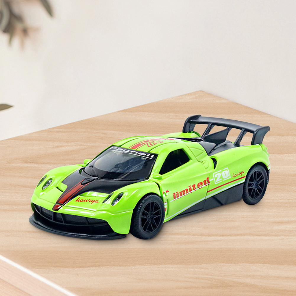 ของเล่นเด็ก รถสปอร์ตแบบดึงกลับ แบบจำลองรถเปิดประตู โลหะผสม เหมาะสำหรับของขวัญวันเกิด - รูปที่ 2