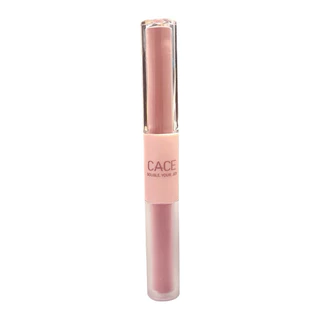 Cace ลิปสติก ลิปกลอส เนื้อแมตต์ แบบสองหัว ให้ความชุ่มชื้น ไม่ติดแก้ว